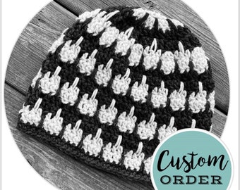 Fabriqué sur commande - Bonnet au crochet, Cadeaux pratiques, Chapeaux unisexes en tricot à la main