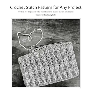 Crochet Stitch Guide | Easy-to-Follow with Photos & Videos | All Skill Levels | Use in Any Project - PDF Download, Practical Handmade Gifts!