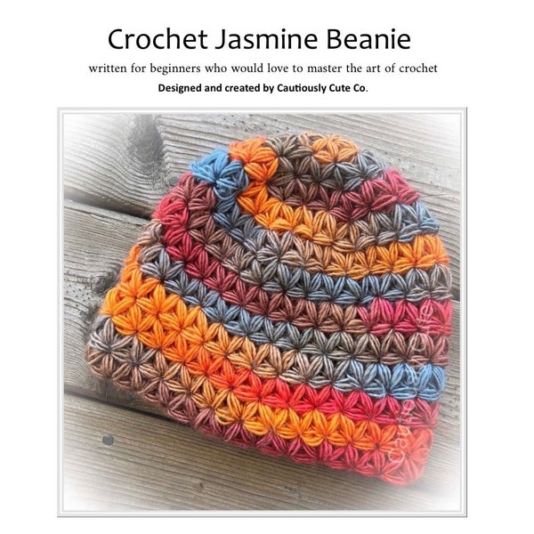 For Beginners - Jasmine Stitch Beanie - Crochet Pattern - PDF Download, Practical Gifts!, Handmade Gifts! Hand knit hats women's