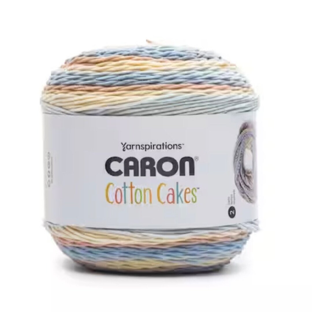 CARON Cotton Cakes Yarn, Caron Cotton Funnel Cakes Yarn. Yarn Supplies