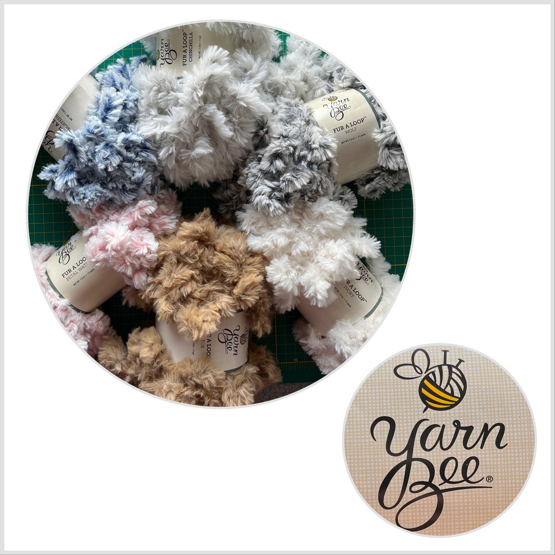 YARN BEE Fur a Loop Yarn, Knit Crochet Yarn Supplies, 7oz Each Skein Etsy