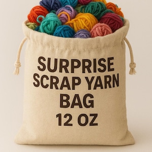 Surprise Yarn Bundle: Scrap Yarn for Knitting, Crochet, Weaving (12 oz Partial Skeins)