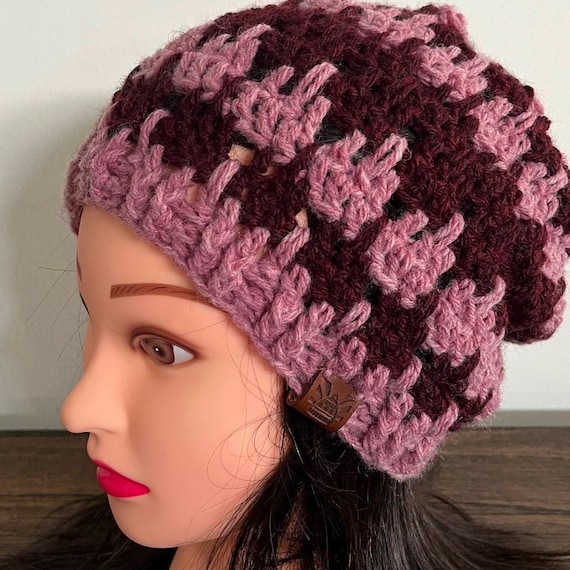 Marchen ♥ Crochet beanie bonnet hat /追跡付 Larksfoot - Top-down Advanced Crochet Beanie Pattern