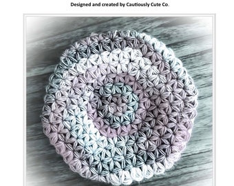 For Advanced - Crochet Pattern - Jasmine Stitch Beret - PDF Download, DYI Gifts! Practical Gifts, Hand knit hats women's