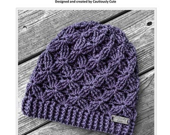 Bunchberry Flowers Beanie Advanced Crochet Pattern | Instant PDF Download | Practical Unisex Handmade Gifts!