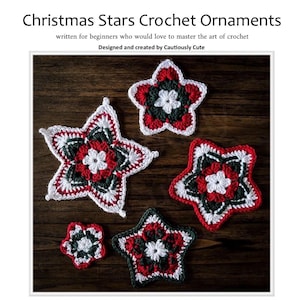 Schema per decorazioni, sottobicchieri e ghirlande a forma di pentagramma e stella all'uncinetto: download in PDF adatto ai principianti.