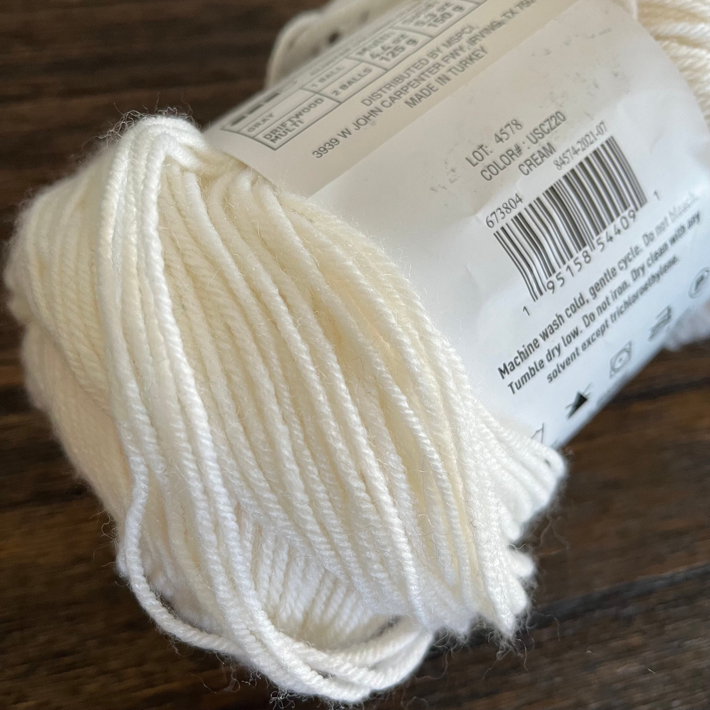 Loops & Threads Cozy Wool Merino Yarn. Knitting Supplies, Crochet