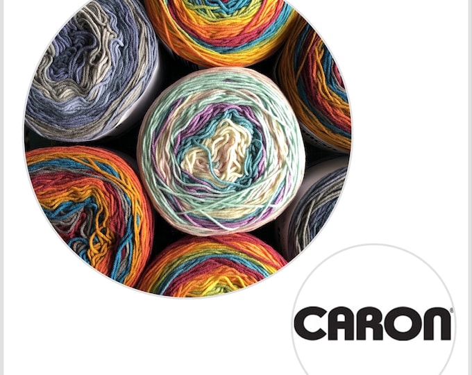Caron Big Cakes Yarn Nightberry Etsy