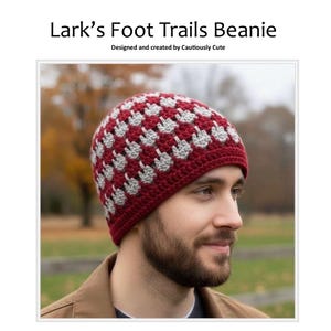 Larks Foot Trails Top Down Virkad Mönster för Mössa - ADVANCED Pro Edition PDF Nedladdning, Praktiska Gåvor!, Handgjorda Gåvor!