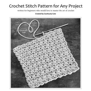 Crochet Stitch Guide | Easy-to-Follow with Photos & Videos | All Skill Levels | Use in Any Project - PDF Download, Practical Handmade Gifts!