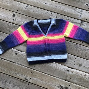 Hand Knit - Violet Adventurers | V Neck Pullover Sweater for Women | Practical Gifts!