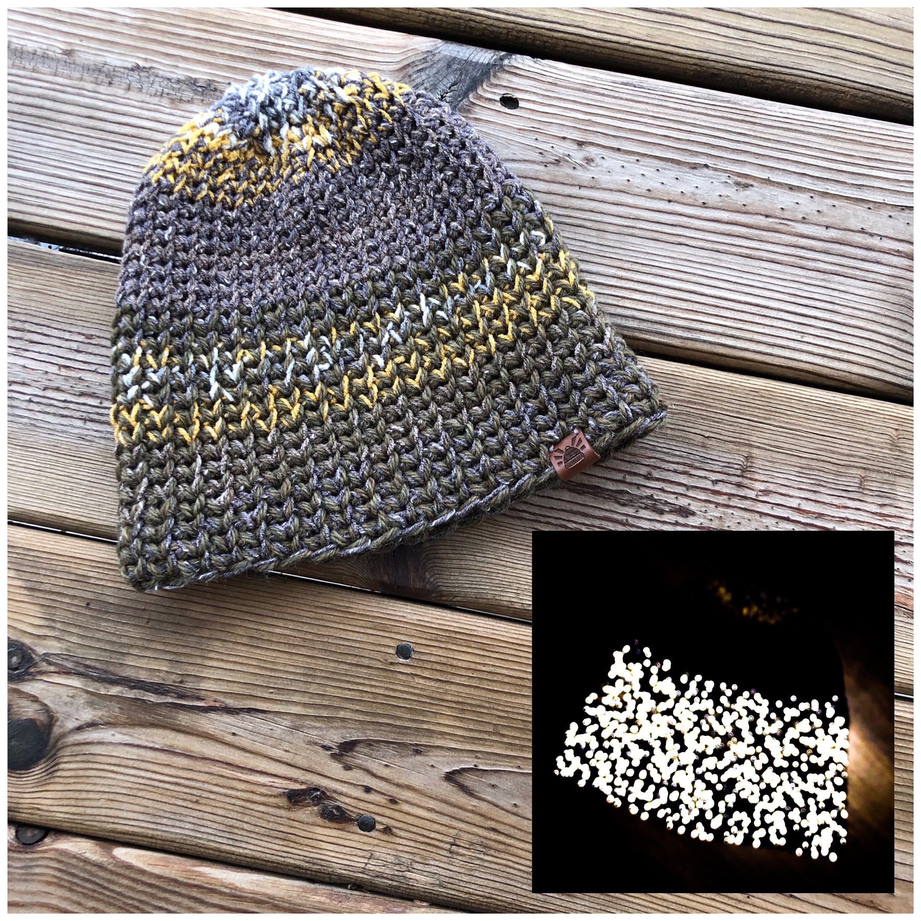 Knitting Woven Textile Cap Reflective Yarn Reflector Thread for