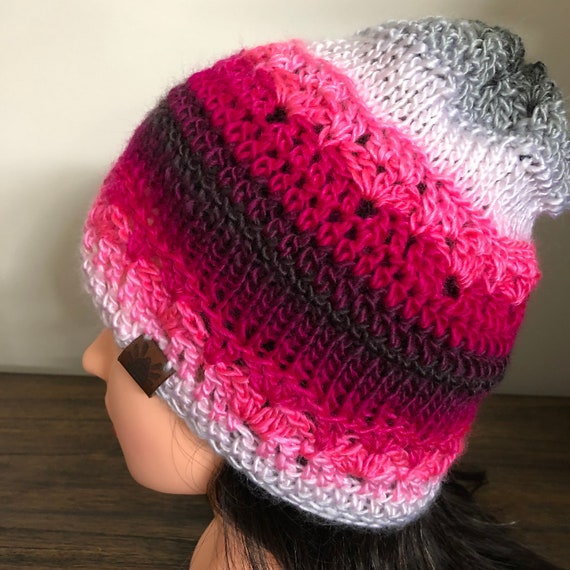 Madrid Lightweight Soft & Shiny Hat for Women. Multi Color Crochet and Hand  Knitted Hat. Practical Gifts, Hand Knit Hats Women's -  Canada