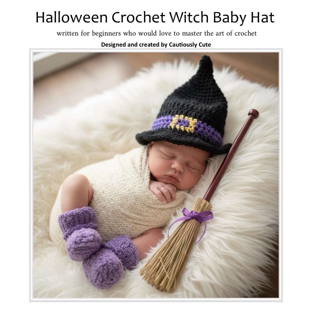 34 Witchy Crochet Patterns for Spooky, Celestial, and Gothic Makes 7 Halloween Witch Hat Crochet Pattern: Beginner-Friendly
