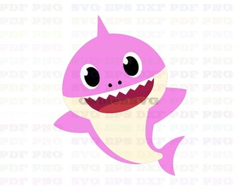 Free Free 200 Pink Baby Shark With Bow Svg SVG PNG EPS DXF File