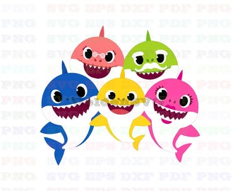 Download Shark family svg | Etsy