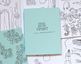 Cosas que puedes contar: Un fanzine para colorear