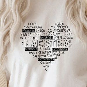 Maestra svg-Maestra palabras svg-Español svg-Spanish svg-Teacher svg-Teacher words svg-Latina svg-png-dxf-Regalo maestra svg-Cricut file
