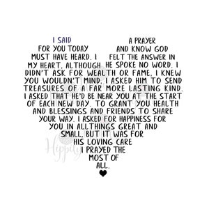 I said a prayer for you today svg-png-Prayer for a friend svg-Praying for you png