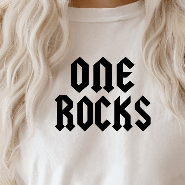One rocks svg-One rocks dxf-Rock svg-Kid svg