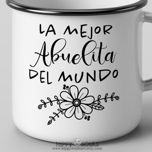 La mejor abuelita del mundo svg-Español svg-Spanish svg-Abuelita svg-Día de la Madre svg-Día de las madres svg-Cricut files-Latin svg-PNG