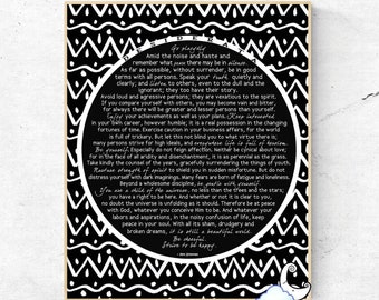 Die besten Produkte - Entdecken Sie hier die Desiderata poster Ihrer Träume