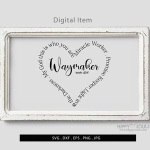Waymaker svg-Miracle worker svg-Waymaker dxf-Catholic svg-Christian svg-Promise keeper svg-Waymaker dxf-Waymaker cut files