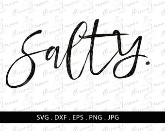 Salty svg-Salty-Salty t shirt-Salty shirt-Salty digital files-Salty digital download-Salty png-Beach svg-Beach t shirt