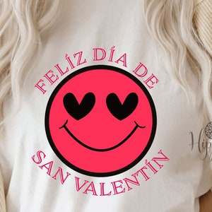 Feliz dia de san valentin svg-png-Valentine&#39;s day svg-Latina svg-Dia del amor y amistad svg-Smiley-Happy face-Love-Valentines-Spanish svg