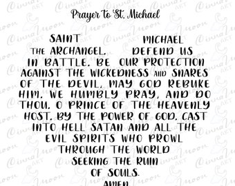 Prayer to St. Michael svg-Prayer to St. Michael cut file-Prayer svg-Catholic svg-St Michael svg