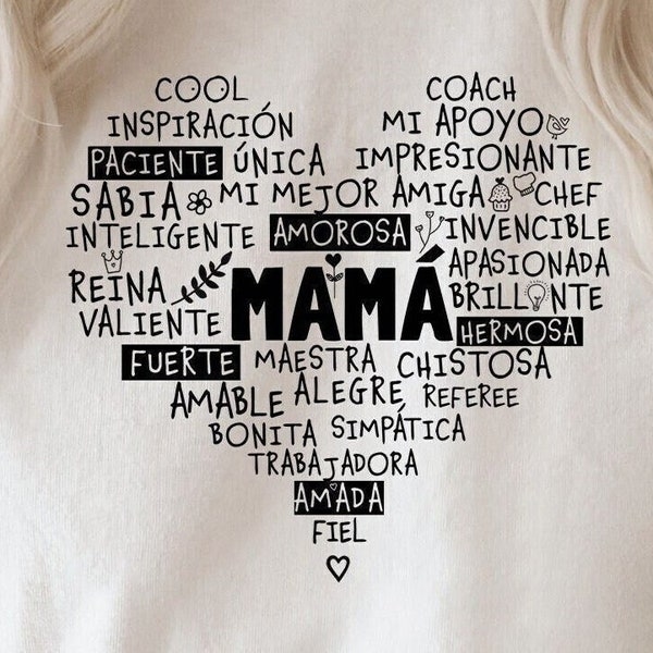 Mamá svg-Mother svg-Mom svg-Mom spanish svg-Madre svg-Día de la Madre svg-Latina Mother svg-La mejor mamá del mundo-Mother's Day svg-dxf-png