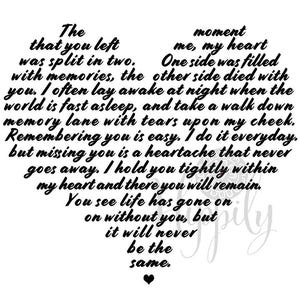 The moment you left me svg-The moment that you left me svg-Memorial svg-Remembrance svg-Passed away svg-Sympathy svg-Family member loss svg