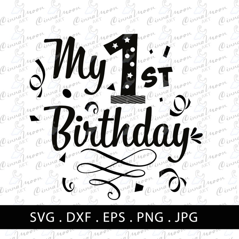 Download My First Birthday Svg-Onesie svg-Baby Birthday-1st | Etsy