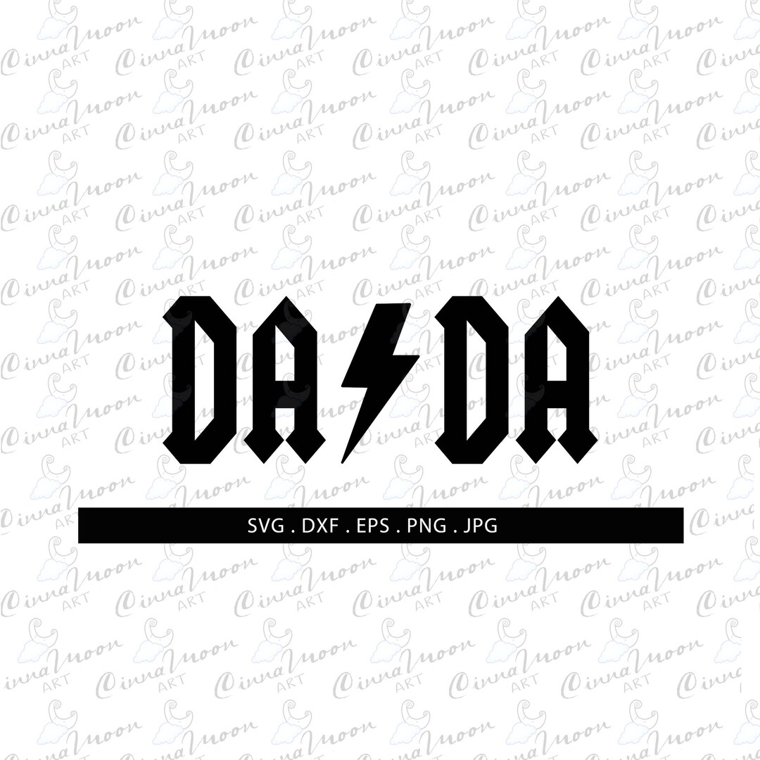 Dada Svg-dada Rocks-dada Lightning Svg-dada Dxf-dada Cut File - Etsy