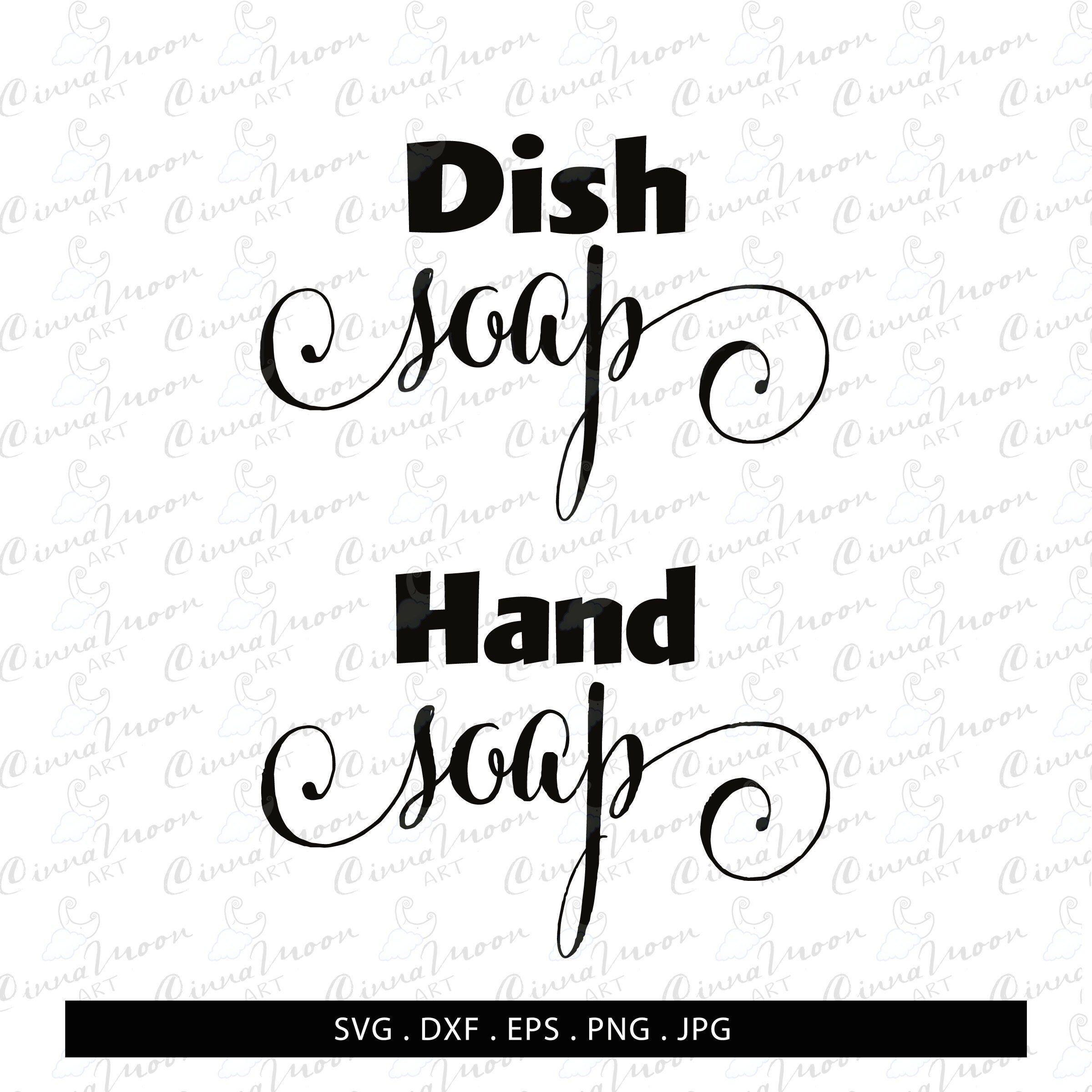 Dish Soap Hand Soap Svgdish Soap Svghand Soap Svgdish Soap Etsy