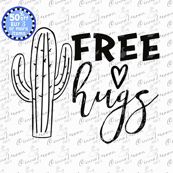 Download Free Hugs Svg Cactus Svg Funny Svg Svg Shirt Print Hugs Svg Etsy