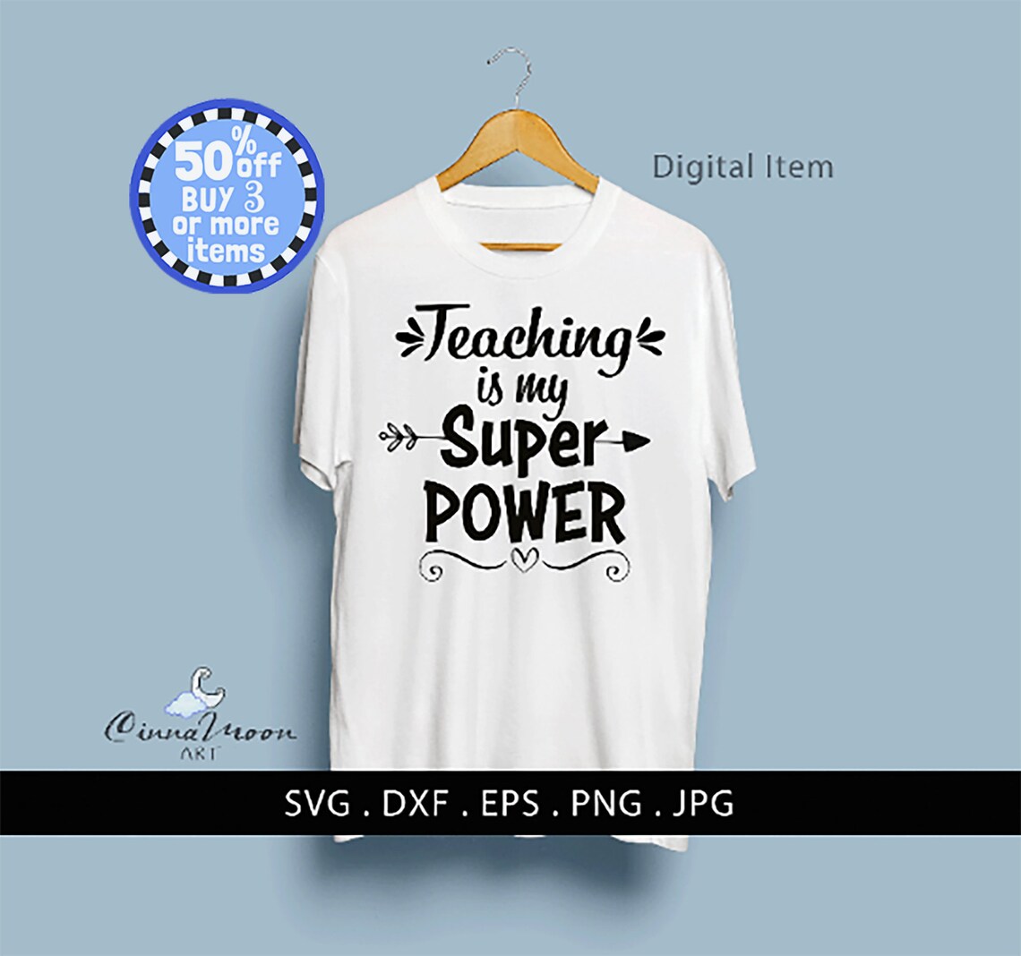 Download Teaching is my superpower SVG-Cut file-Superhero teacher | Etsy