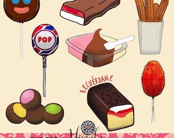 Dulces Mexicanos-svg png dxf-Latina food-Mexican candies-Comida mexicana-Comida chingona