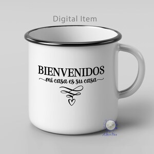 Fußmatte „Bienvenidos Mi Casa ES Su Casa“ – 43,2x76,2 Cm, Spanischer Willkommensgruß, Rutschfest