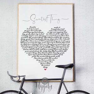 Custom song lyrics-Wedding song-First Dance-Anniversary-Custom lyrics-Heart shaped lyrics-Lyrics Wall art-Love song-Christmas gifts-Digital