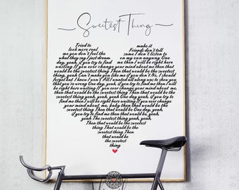 Custom song lyrics-Wedding song-First Dance-Anniversary-Custom lyrics-Heart shaped lyrics-Lyrics Wall art-Love song-Christmas gifts-Digital