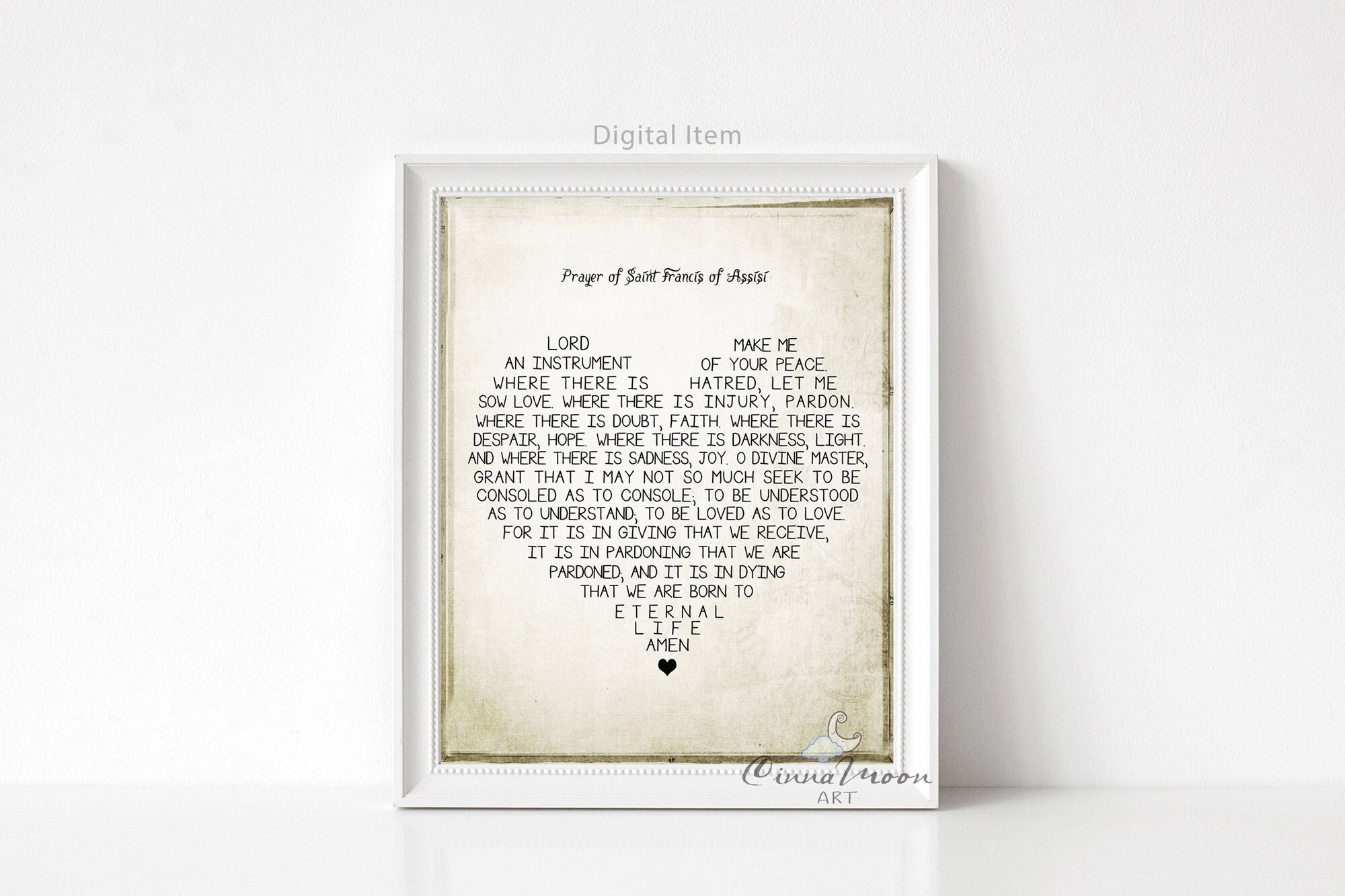 Prayer Of Saint Francis Of Assisi Saint Francis Print Lord Make Me An
