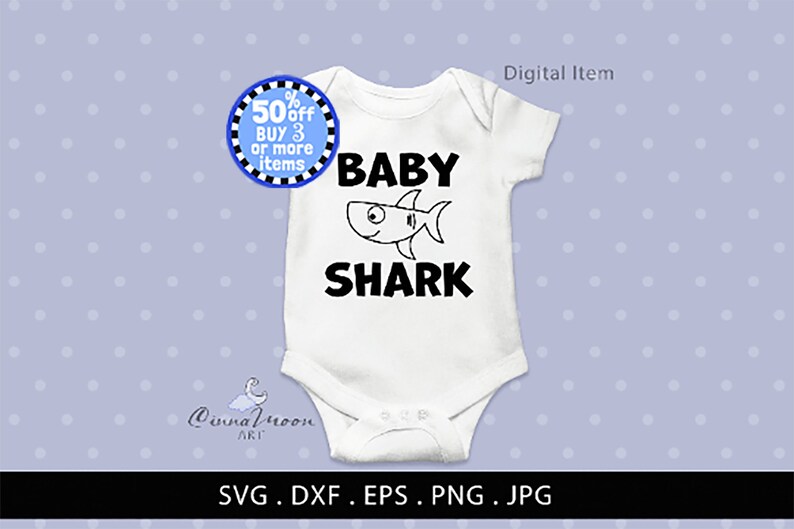 Free Free 328 Cricut Silhouette Baby Shark Svg SVG PNG EPS DXF File