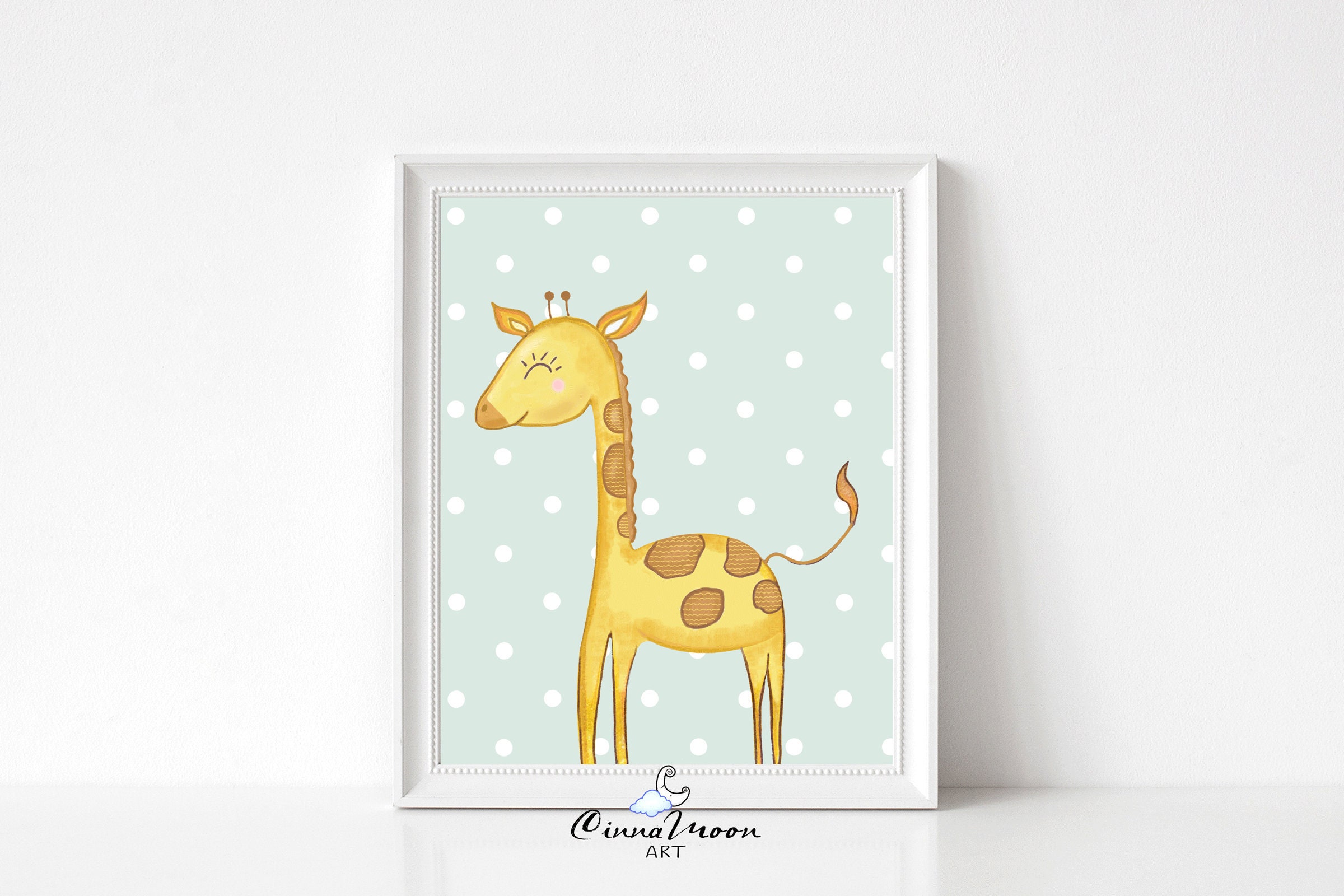 giraffe print nursery