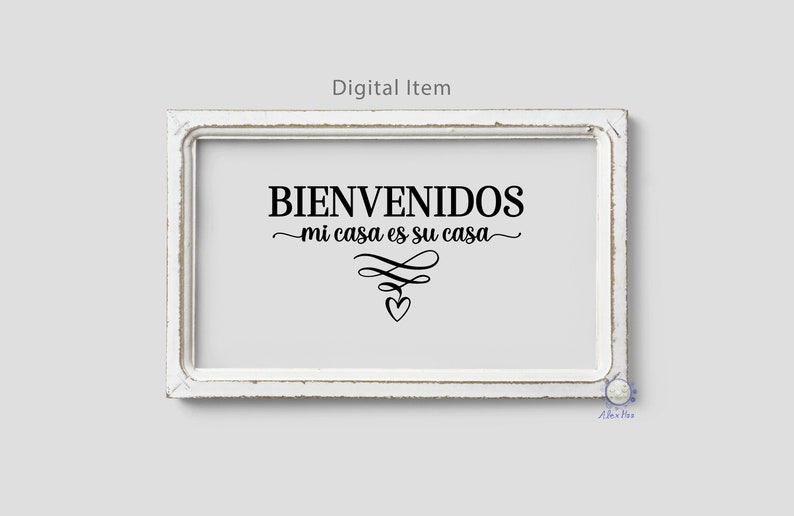 Fußmatte „Bienvenidos Mi Casa ES Su Casa“ – 43,2x76,2 Cm, Spanischer Willkommensgruß, Rutschfest