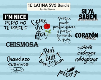 Latina svg Bundle-Latina quote svg-Mujer latina svg-Si ya saben svg-I'm nice pero no te pases svg-Spanish quotes svg-Español frases svg