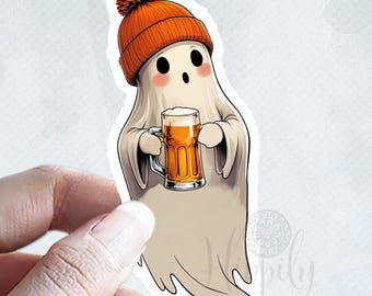 Ghost beer png-Halloween png-Digital download