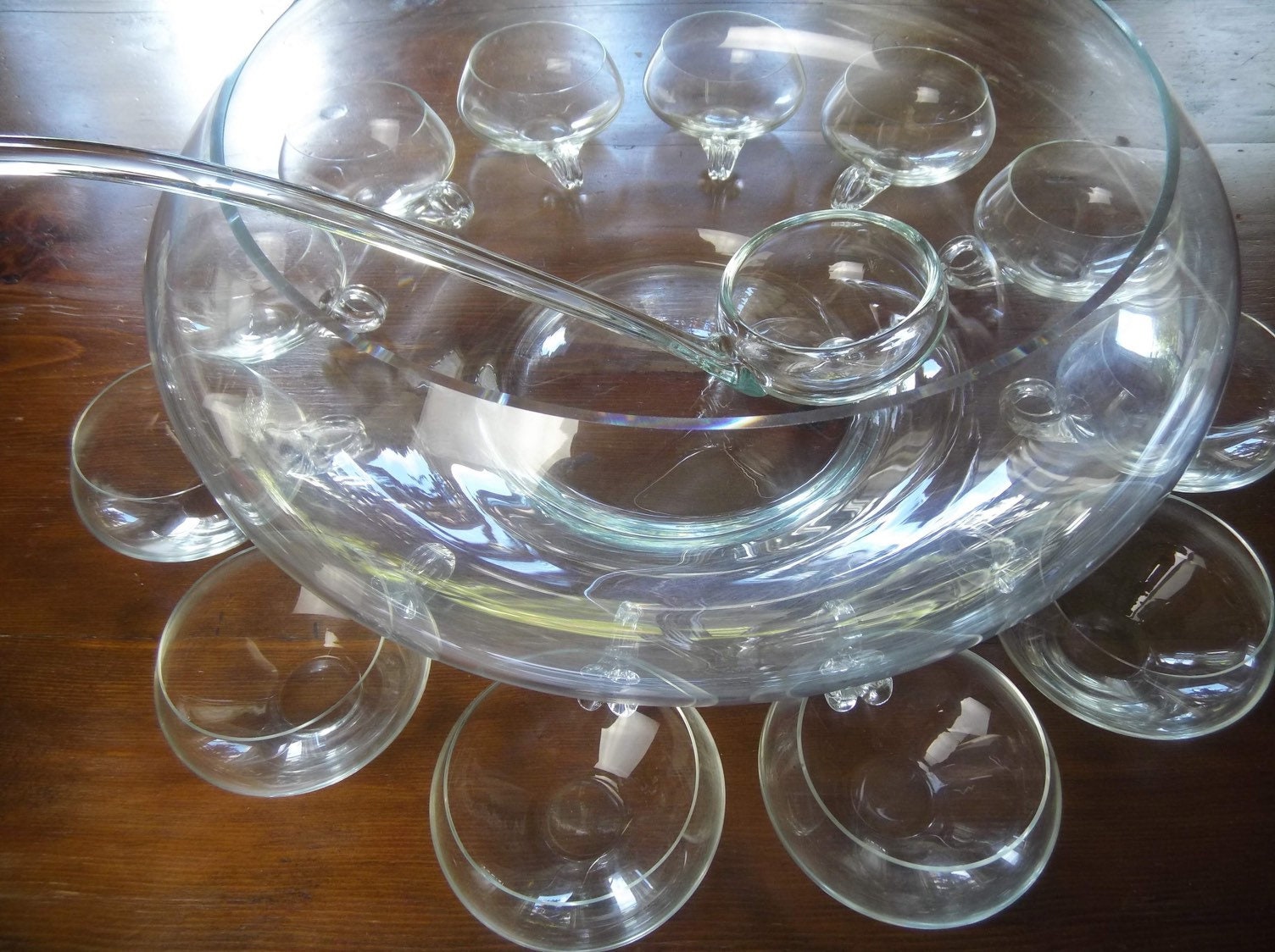 Krosno Poland Punchbowl Set Mid Century Modern Entertaining Etsy