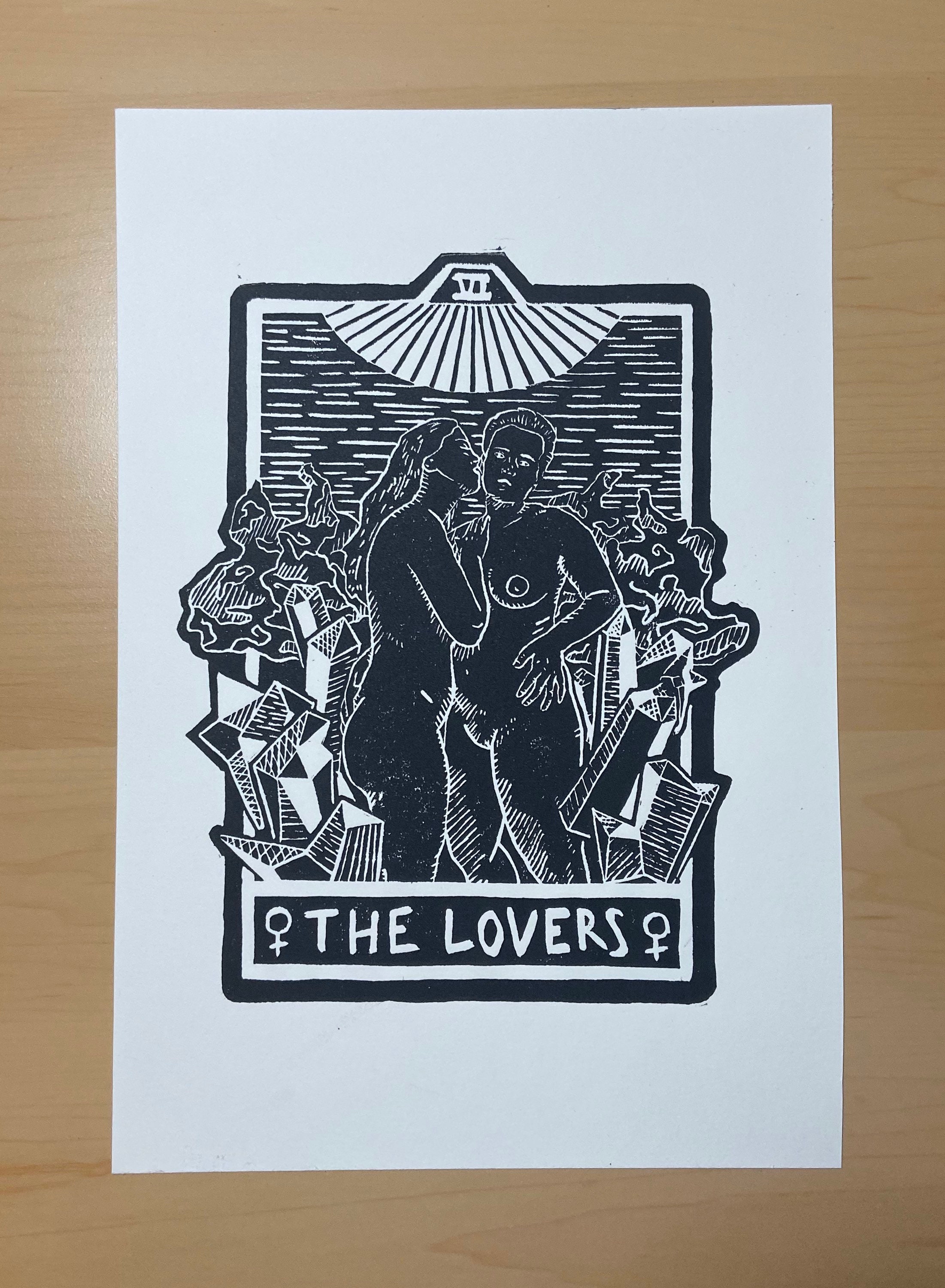Lesbian Tarot Card - “The Lovers”