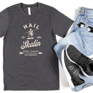 Skater T-Shirt | Mens or Women Skateboarder Tee | Skate Skeleton | Short Sleeve Soft Comfortable Shirt